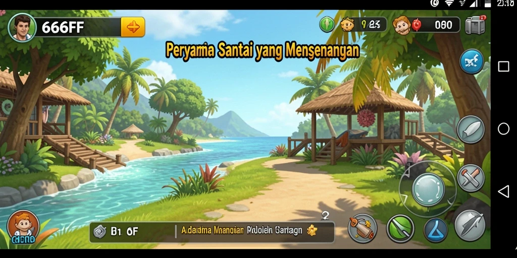 Tampilan gameplay seru dan penuh warna di 666FF.