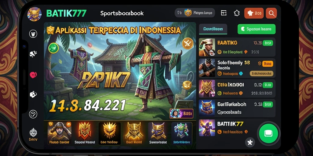 Tampilan gameplay taruhan olahraga yang mendebarkan di BATIK77.