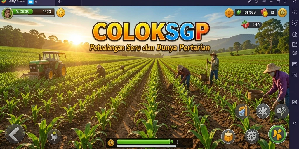 Tampilan gameplay COLOKSGP yang penuh warna di dunia pertanian.