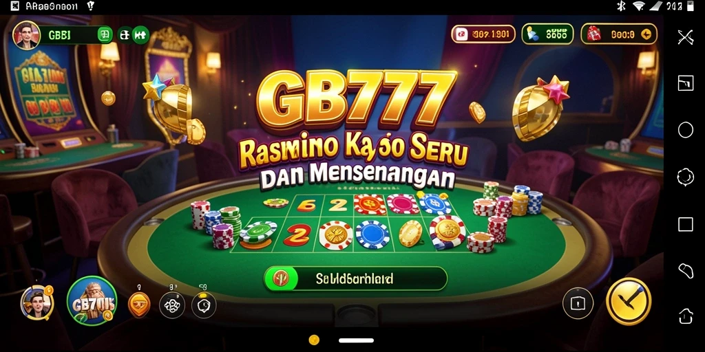 Screenshot gameplay GB777 yang menampilkan keseruan permainan Kasino.
