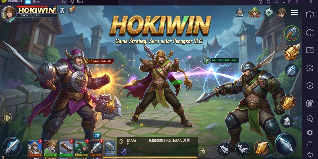 Tampilan gameplay seru dalam HOKIWIN yang menantang strategi pemain.