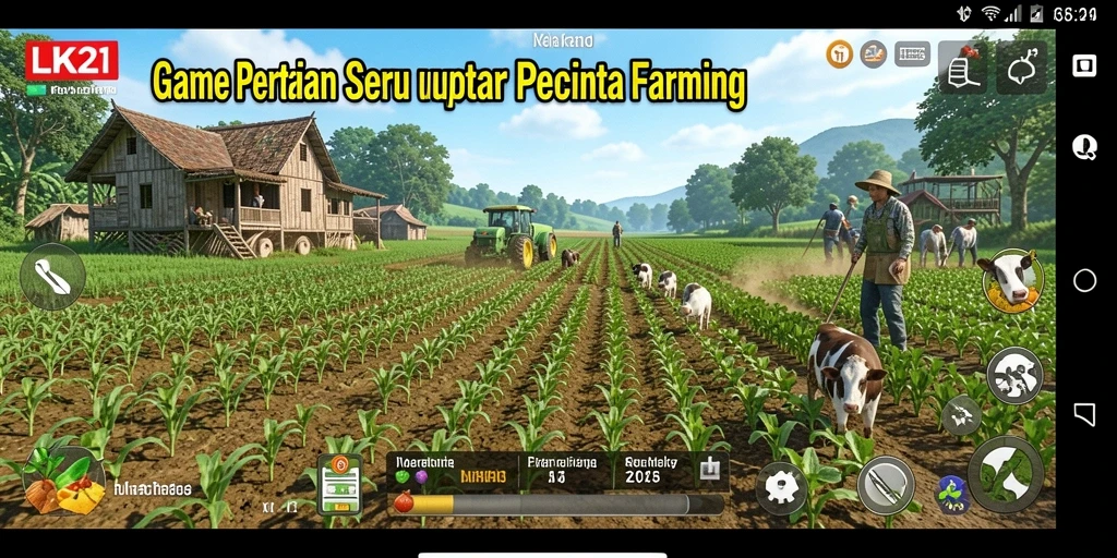 Tampilan gameplay LK21 yang menampilkan aktivitas pertanian yang seru.