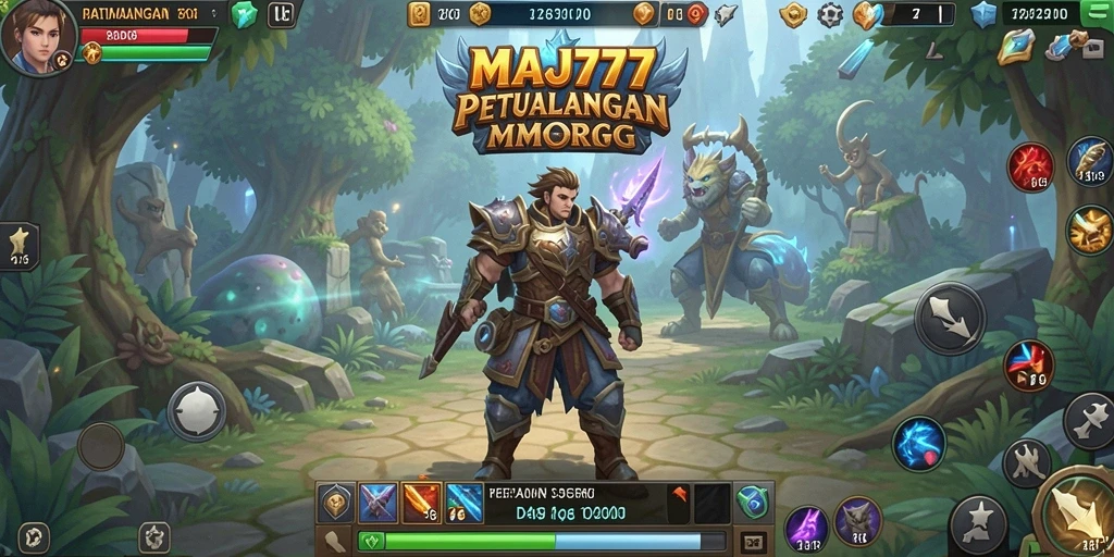 Tangkapan layar menampilkan aksi seru dalam gameplay MMORPG.