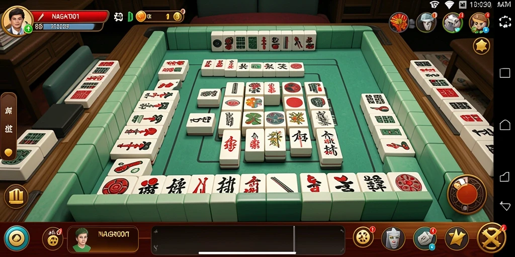 Tampilan seru saat bermain Mahjong di NAGA1001.