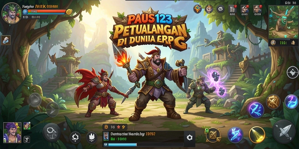 Tampilan menakjubkan dari gameplay RPG PAUS123 dengan aksi yang seru.