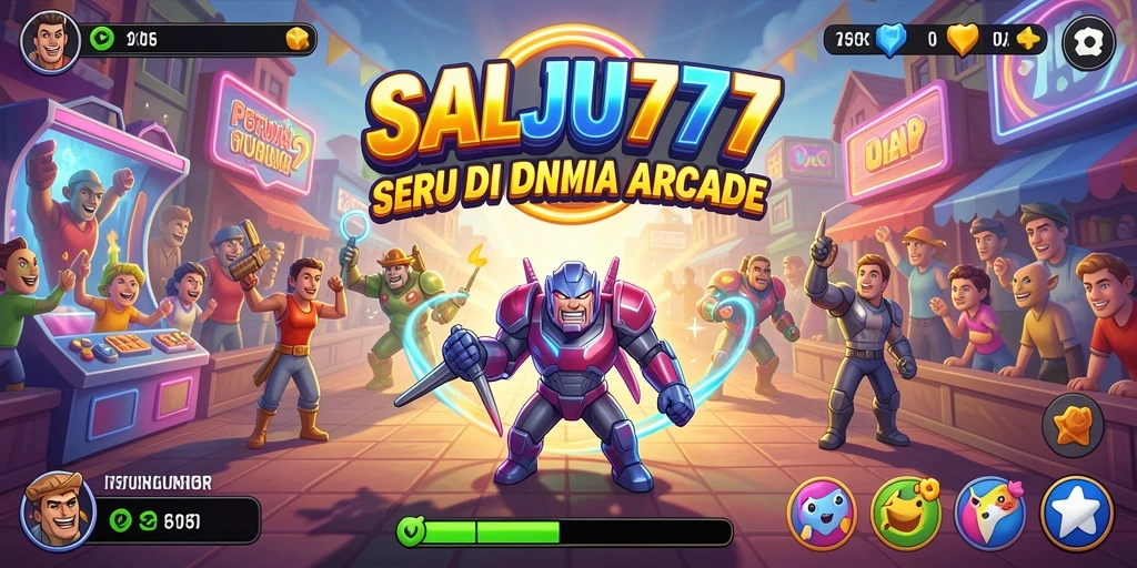 Tampilan gameplay seru dari SALJU777 dalam misi Arcade.