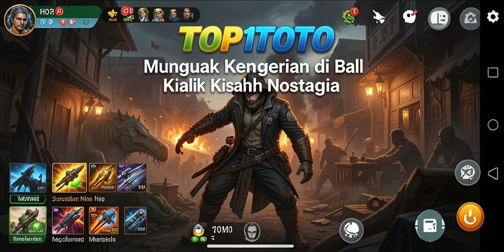 Tampilan gameplay TOP1TOTO yang menegangkan dan menyeramkan.